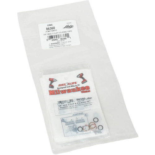 Jeu de clips et joints toriques de 3/8 po pour Milwaukee - en vrac Action Paper