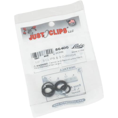 1/2" Clips & O-Rings Set Action Paper