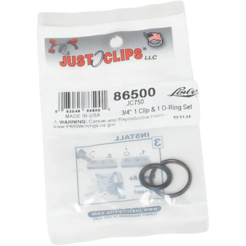 3/4" Clip & O-Ring Set Action Paper