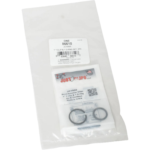 1" Clips & O-Rings Set - Bulk Action Paper