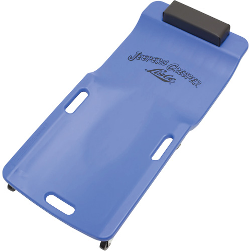 Blue Low Profile Plastic Creeper Action Paper