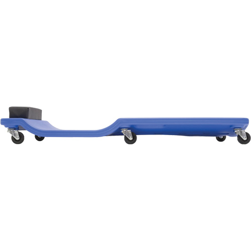 Blue Low Profile Plastic Creeper Action Paper