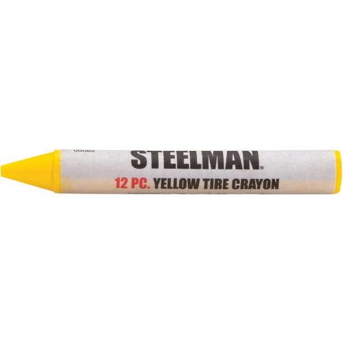 Semi-Permanent Yellow Tire Marking Crayons Action Paper