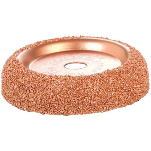 Roue de tamponnage et d'abrasion en carbure de tungst&egrave;ne pour tampon de pneu &agrave; basse vitesse, Diam&egrave;tre 2-3/5", 4,5" lo, 4" la, Hauteur 1,1" Action Paper