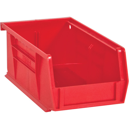 Hook-On Bins, 4" W x 3" H x 7" D, Red, 10 lbs. Capacity Action Paper