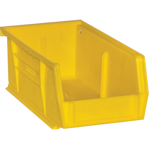 Bacs Hook-On Bins, 4" la x 3" H x 7" p, Jaune, Capacit&eacute; 10 lb Action Paper