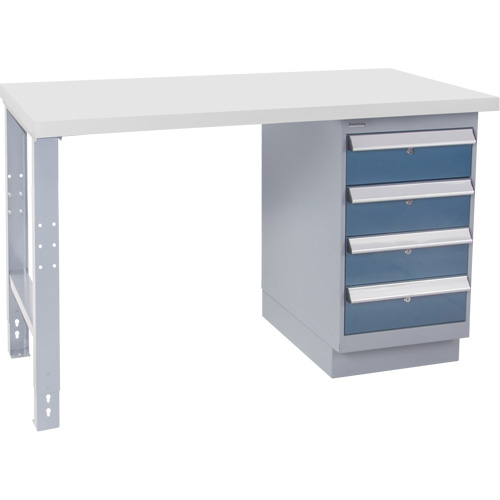 Industrial Duty Workbench, 30" W x 72" D x 34" H, 1000 lbs. Capacity Action Paper