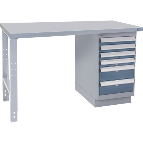 Industrial Duty Workbench, 36" W x 60" D x 34" H, 1000 lbs. Capacity Action Paper