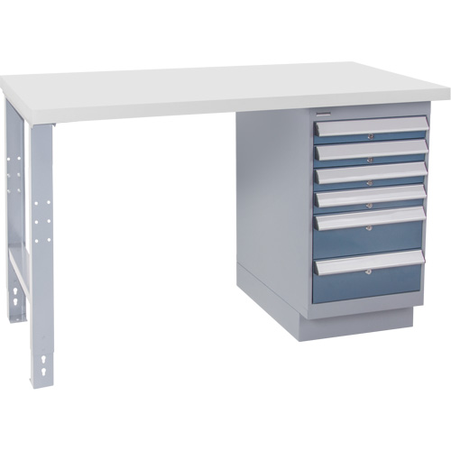 Industrial Duty Workbench, 30" W x 72" D x 34" H, 1000 lbs. Capacity Action Paper