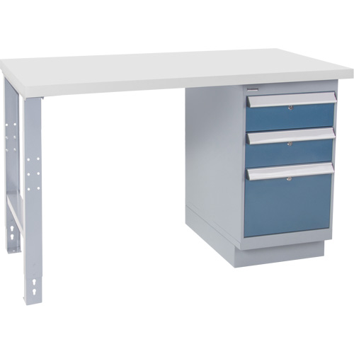 Industrial Duty Workbench, 30" W x 72" D x 34" H, 1000 lbs. Capacity Action Paper