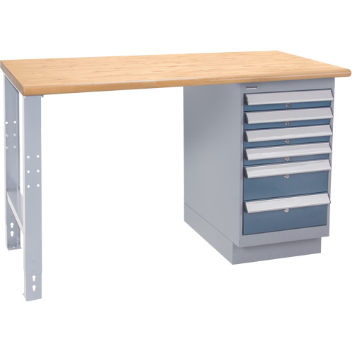 Industrial-Duty Workbench, 1000 lbs Cap., 72" W x 30" D, 34" H Action Paper