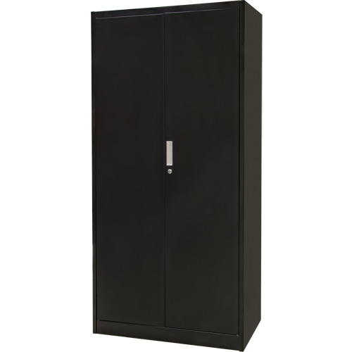 Combination Storage Cabinet, 36" W x 18" D x 72" H, Black Action Paper