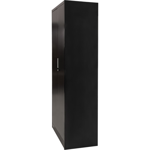 Combination Storage Cabinet, 36" W x 18" D x 72" H, Black Action Paper