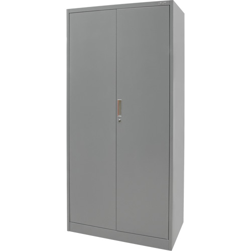 Armoire de rangement combin&eacute;e, 36" la x 18" p x 72" h, Gris Action Paper