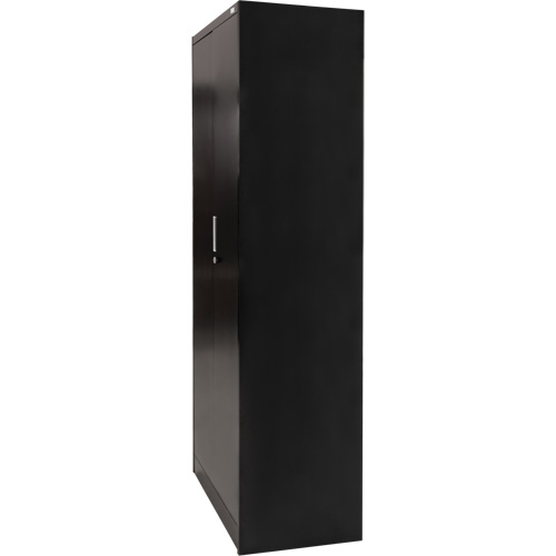 Hi-Boy Storage Cabinet, Steel, 4 Shelves, 72" H x 36" W x 18" D, Black Action Paper