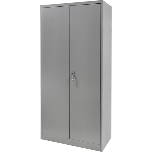 Armoire garde-robe, Acier, 36" la x 18" p x 72" h, Gris Action Paper