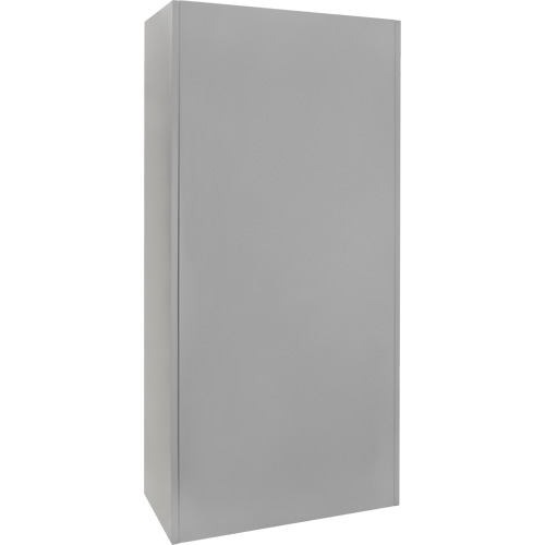 Armoire garde-robe, Acier, 36" la x 18" p x 72" h, Gris Action Paper