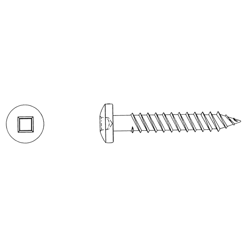 Round Head Wood Screws, #8 x 3" L, Zinc Plated Action Paper
