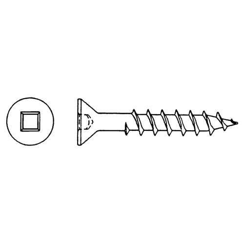 Vis &agrave; t&ecirc;te plate pour bois, #6 x 7/8" lo, Zingu&eacute; Action Paper