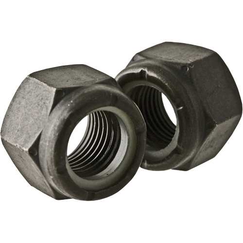 Hex Nut, 5/8" Dia., Black Oxide, Coarse Action Paper