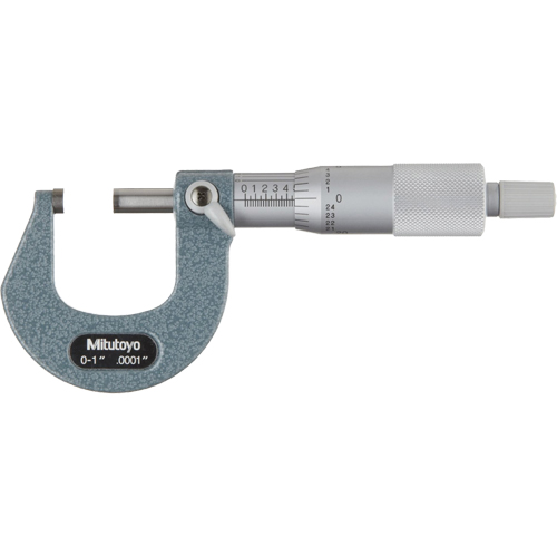 Micrometer, With Ratchet Stop, 0" - 1" Action Paper