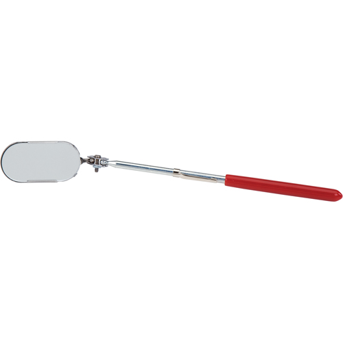 Inspection Mirror, Oval, 2" L x 1" W, Non Telescopic Action Paper