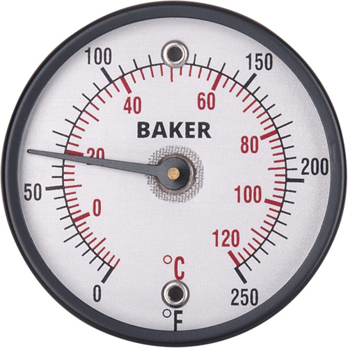 Surface Thermometers, Contact, Analogue, 0-250°F (-20-120°C) Action Paper