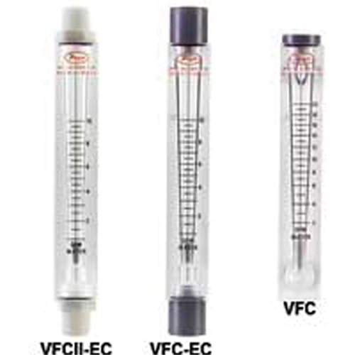 VFC In-Line Flow Meter - 5" Scale (No Valve), Tube Action Paper