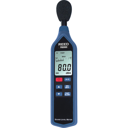 Sonom&egrave;tre avec certificat ISO, Gamme de mesure 30 - 90 dB/50 - 110 dB/70 - 130 dB Action Paper