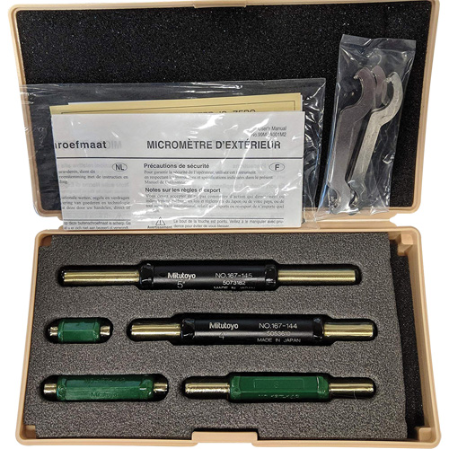 5-Piece Micrometer Pin Setting Standard Set Action Paper