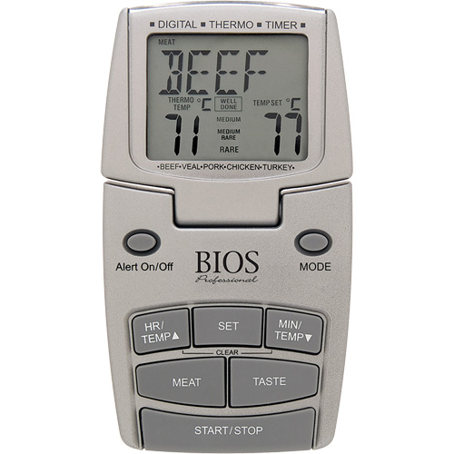 Meat Thermometer, Contact, Digital, 14-392°F (10-200°C) Action Paper