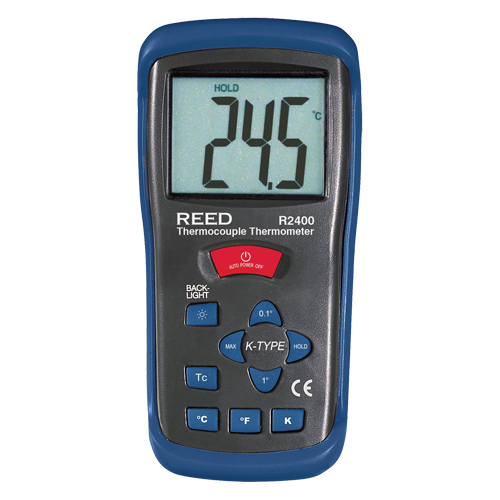 Thermometer, Contact, Digital, -58-2000°F (-50-1300°C) Action Paper