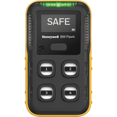 BW Flex Gas Detector, 4 Gas, LEL - CO - H2S -O2 Action Paper