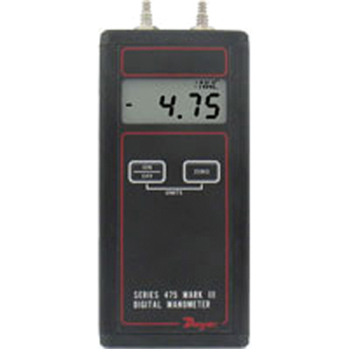 Manometer, Digital, 0 - 199.9 in. w.c/0 - 49.7 kPa Action Paper