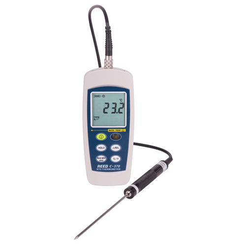 RTD Thermometer, Contact, Digital, -148-572°F (-100-300°C) Action Paper