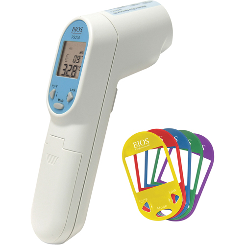 Thermom&egrave;tres &agrave; infrarouges pour service alimentaire, -76° - 932° F ( -60° - 500° C ), 12:1, &eacute;missivit&eacute; Fixe Action Paper