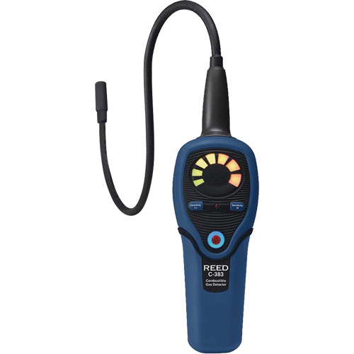 Combustible Gas Leak Detector, 5.0 ppm, Display & Sound Alert Action Paper