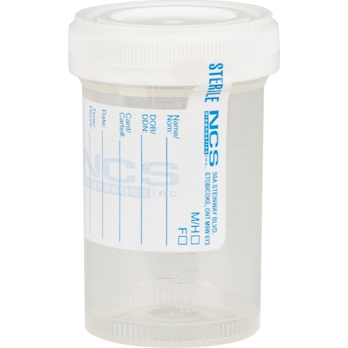 90ml Sterile Containers, Clear Action Paper