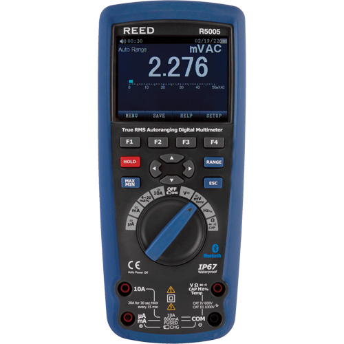True RMS Industrial Multimeter, AC/DC Voltage, AC/DC Current Action Paper