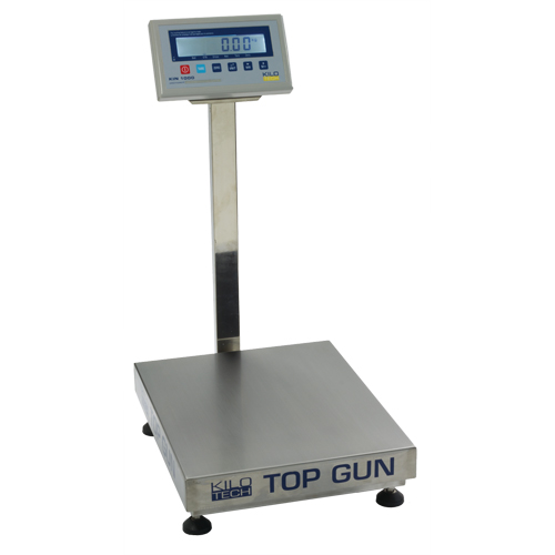 Top Gun Electronic Platform Scales, 18" L x 12" W, 150 lbs. Capacity Action Paper