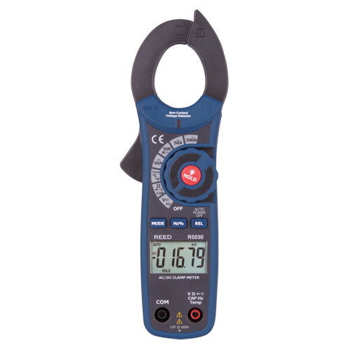 True RMS AC/DC Clamp Meter with ISO Certificate, AC/DC Voltage, AC/DC Current Action Paper