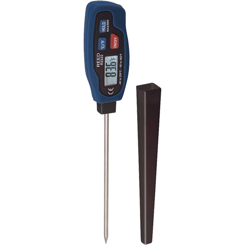 R2222 Stem Thermometer with Calibration Certificate, Contact, Digital, -40-482°F (-40-250°C) Action Paper