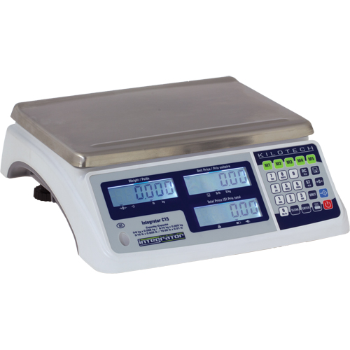 Integrator C15 Price Computing Scale, 30 lbs. / 15 kg Cap., 0.005 lbs. / 0.002 kg. Graduations Action Paper