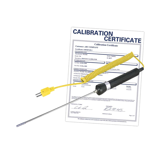 Air/Gas Thermocouple Probe (includes ISO Certificate), 900 °C (1652°F) Max. Temp. Action Paper