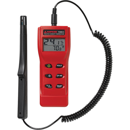 THWD-5 Relative Humidity & Temperature Meter, 0% - 100% RH, 14°- 140° F ( -10° - 60° C ) Action Paper