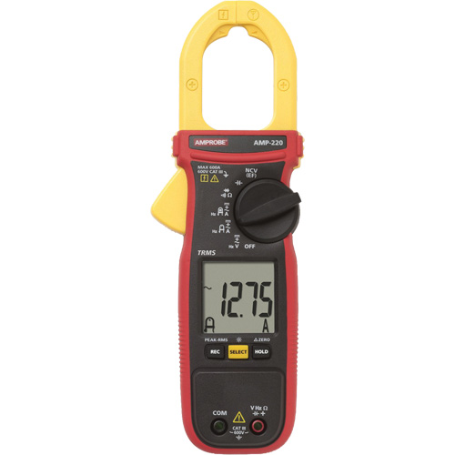 AMP-220 TRMS Clamp Meter, AC/DC Voltage, AC/DC Current Action Paper