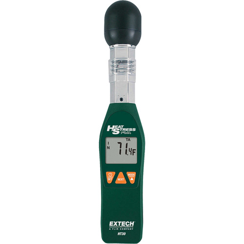 Compteur de contrainte thermique &agrave; thermom&egrave;tre globe mouill&eacute; Extech Action Paper