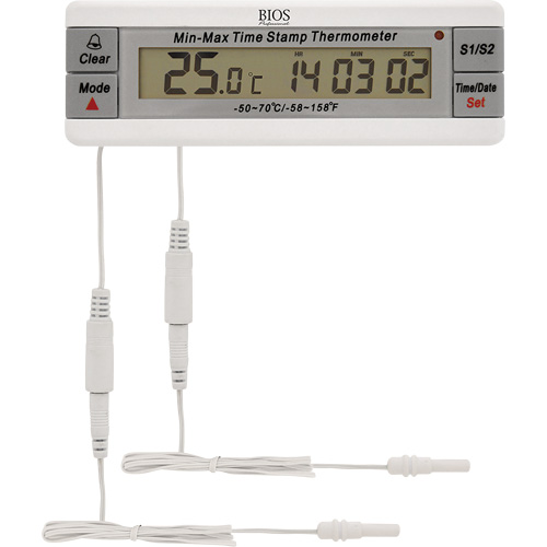 Thermom&egrave;tre pour vaccins, Contact, Num&eacute;rique, -50-70°F (-58-158°C) Action Paper