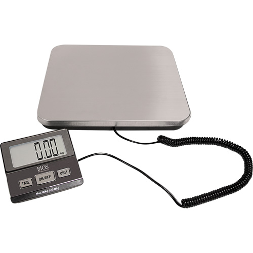 Digital Receiving Scale, 220 lbs. Cap., 1 lbs. Graduations Action Paper