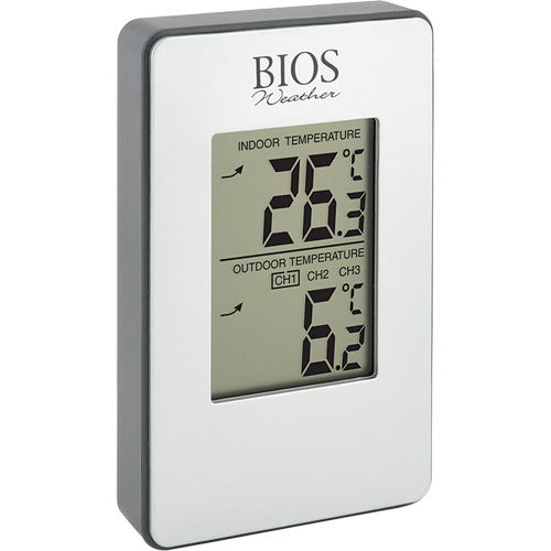 Thermom&egrave;tre sans fil int&eacute;rieur/ext&eacute;rieur, Sans contact, Analogique, 31-158°F (-35-70°C) Action Paper
